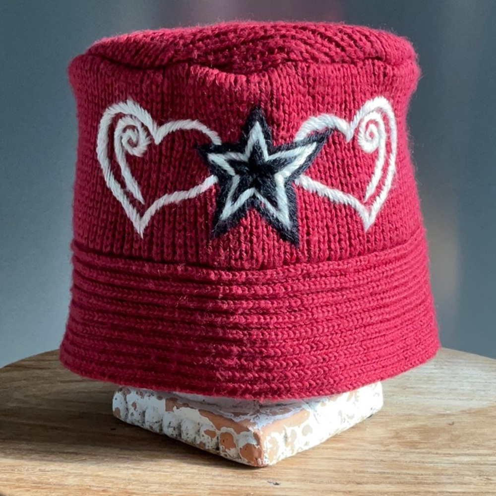 Cold As Ice Red Wool Hat